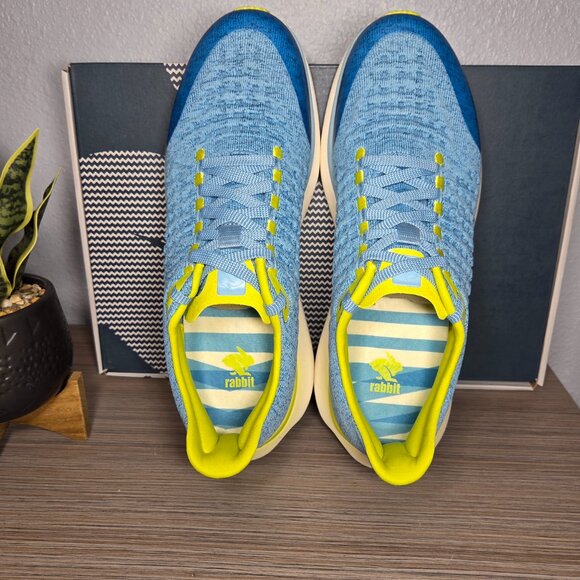 NEW! Rabbit Dream Chaser Running Trainer Shoe Blue/Yellow Lightweight - Men\'s 10 main image 8